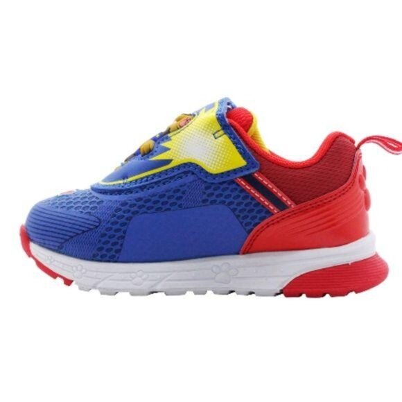 Nickelodeon Paw Patrol Toddler Light-Up Sneakers Size 11 Blue Red Self-Closure - Picture 4 of 8
